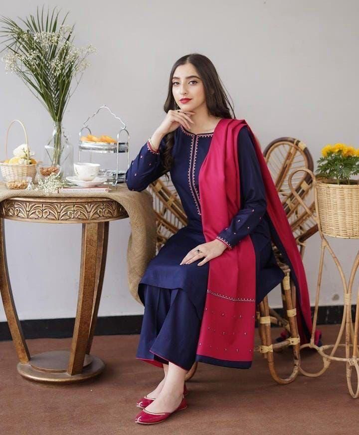 Asling Hit Code Premium Dhanak Embroidered 1231