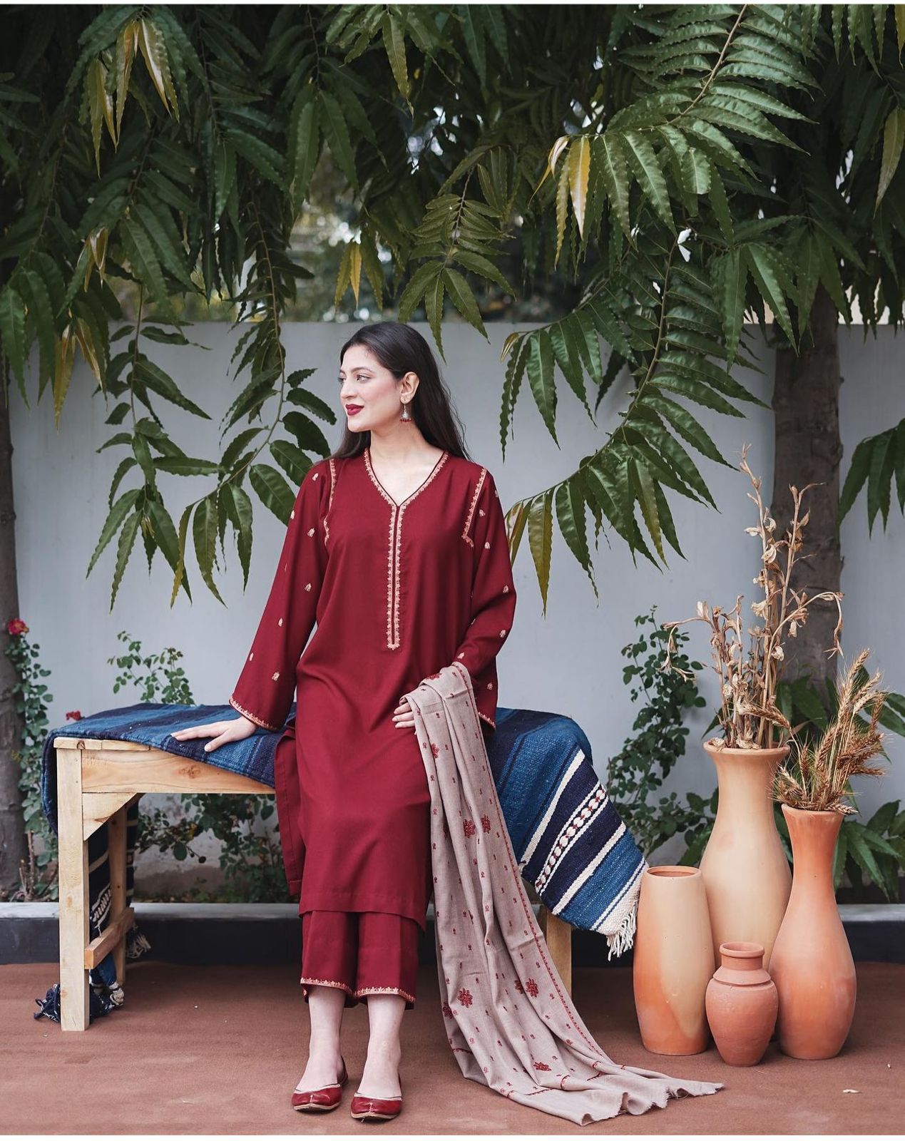 Asling Hit Code Premium Dhanak Embroidered 1231