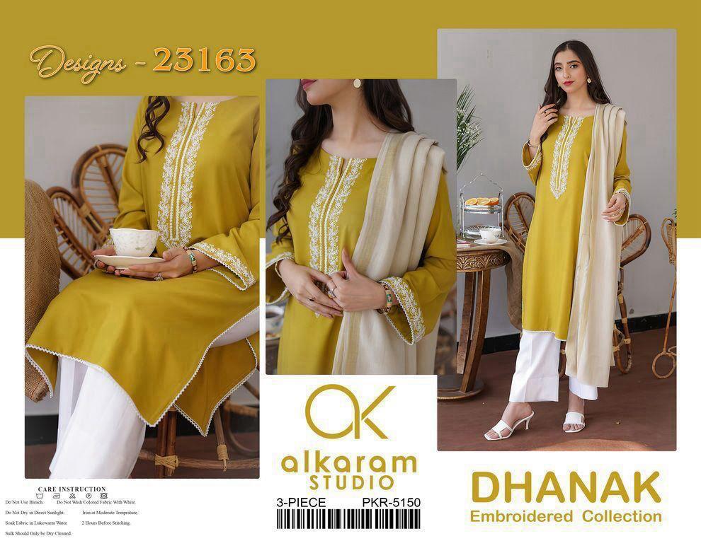 Asling Hit Code Premium Dhanak Embroidered 1231