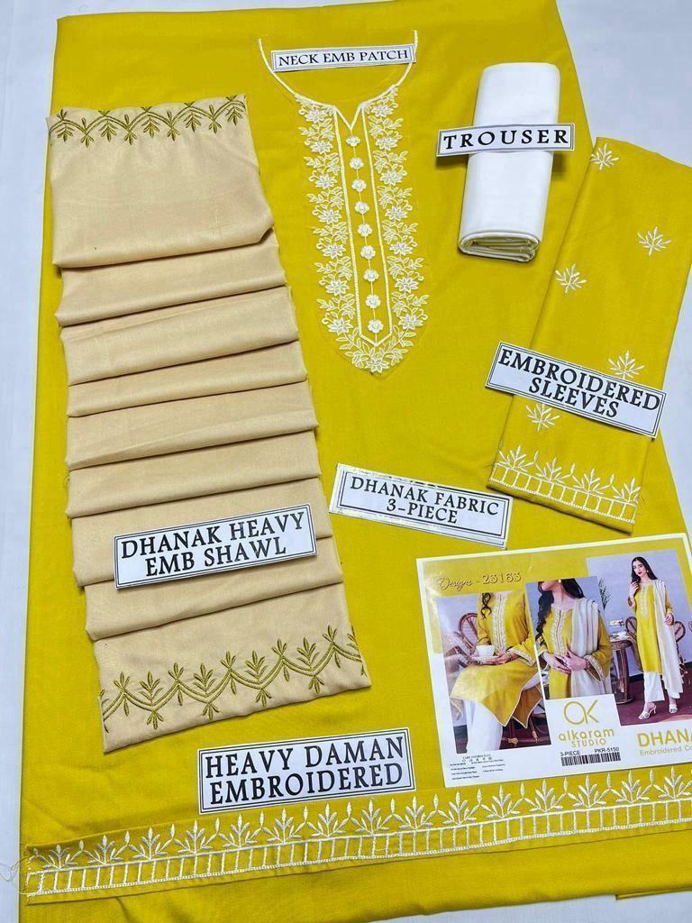 Asling Hit Code Premium Dhanak Embroidered 1231