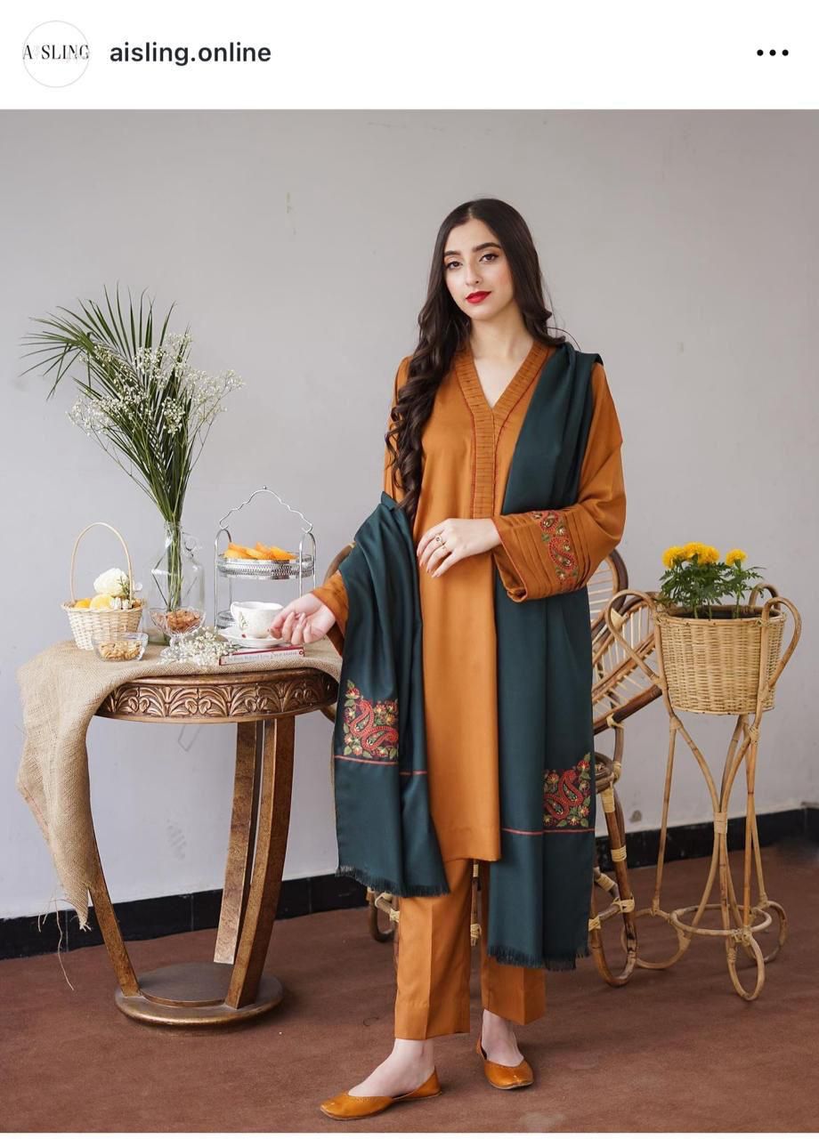 Asling Hit Code Premium Dhanak Embroidered 1231