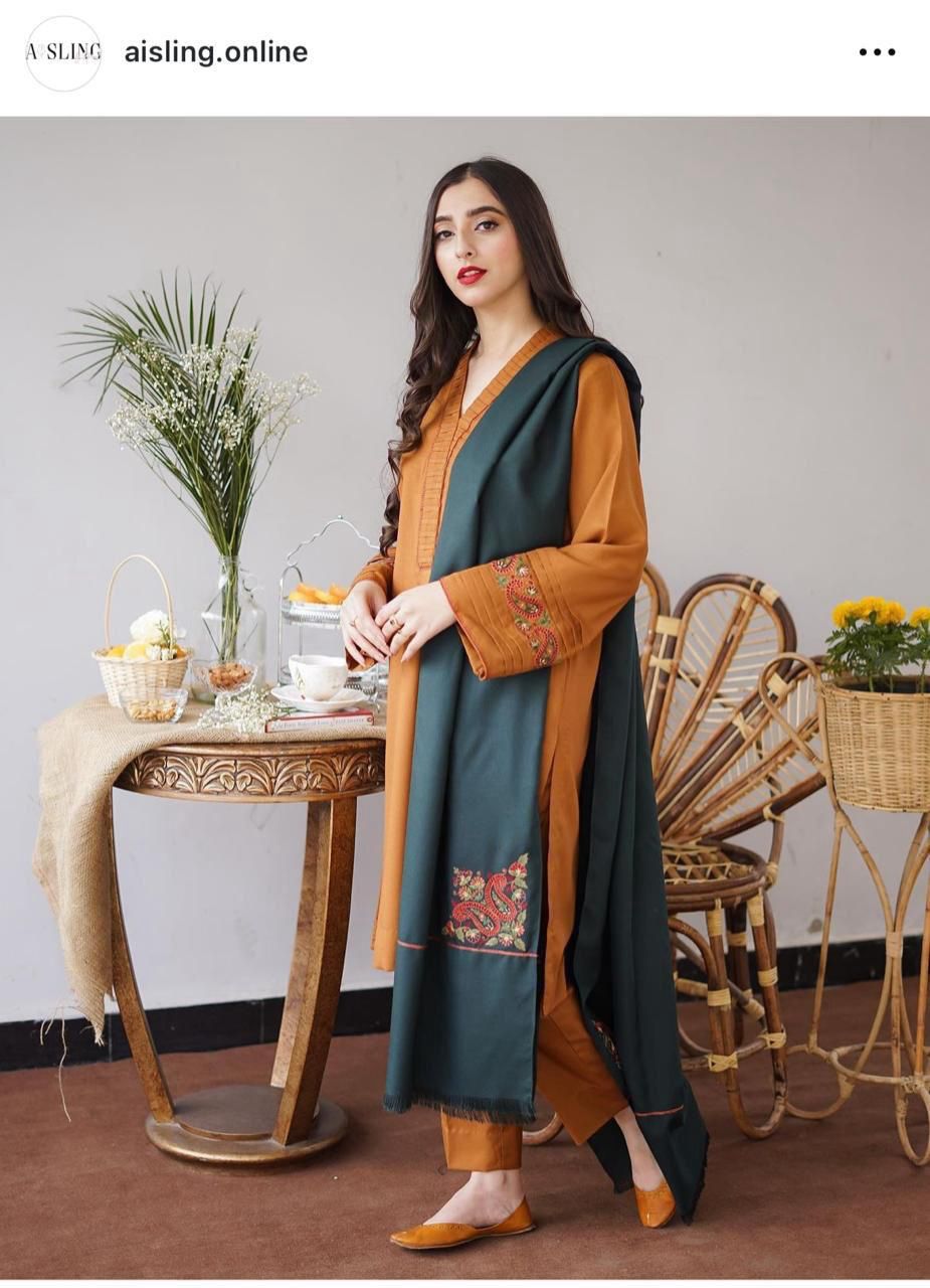 Asling Hit Code Premium Dhanak Embroidered 1231