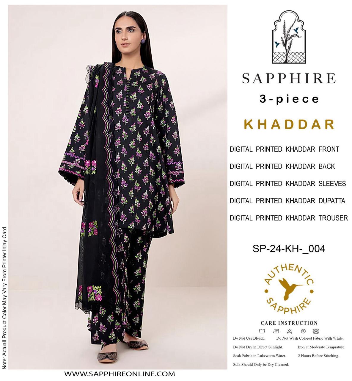 Sapphire Luxury Khaddar Hit Code