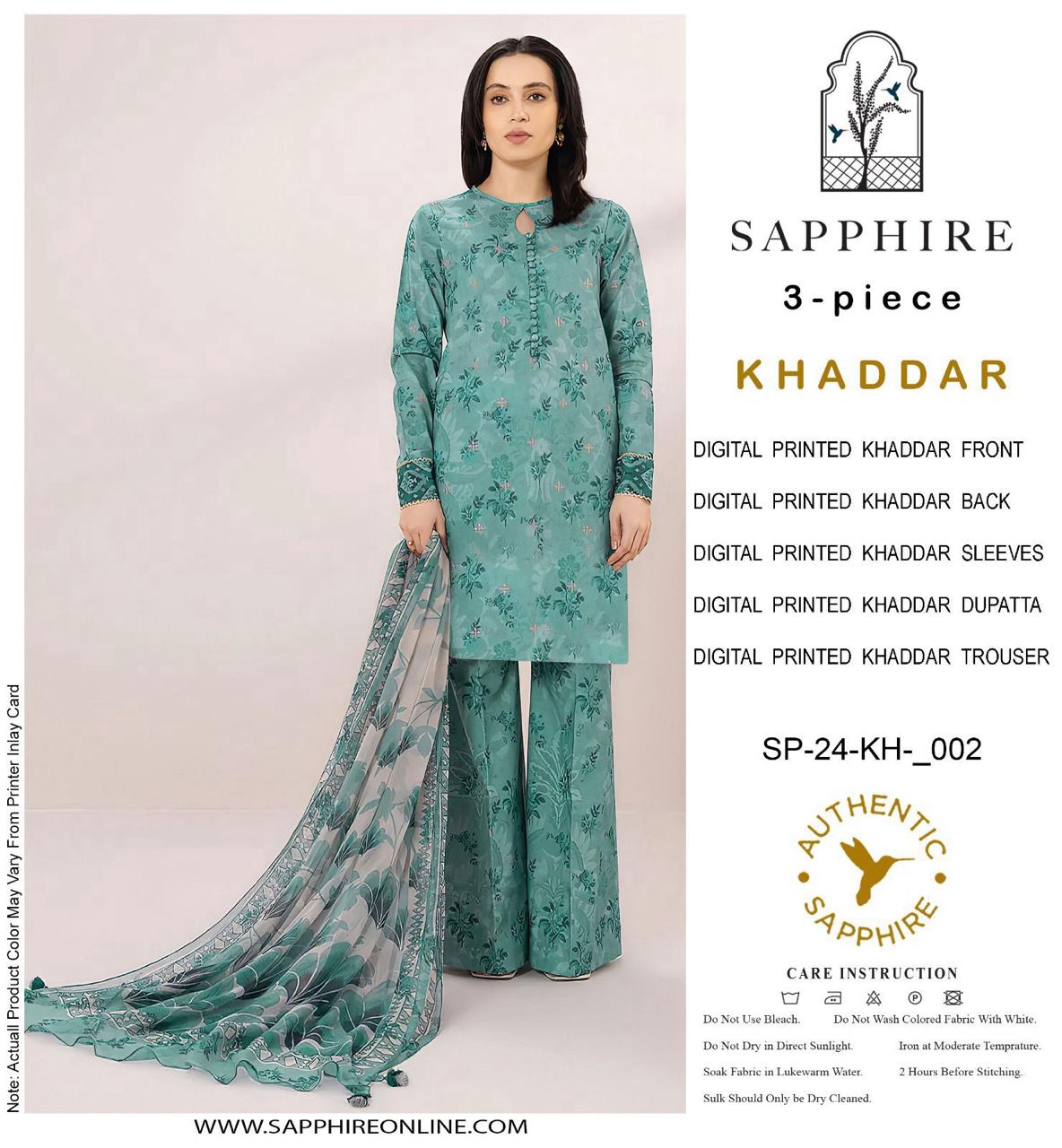 Sapphire Luxury Khaddar Hit Code